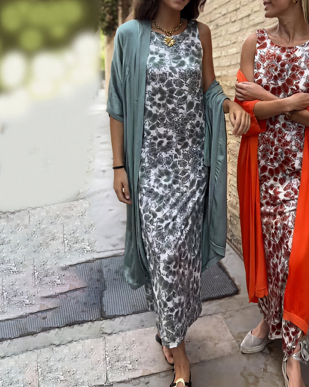 Sophia - Maxivestido de dama con estampado
