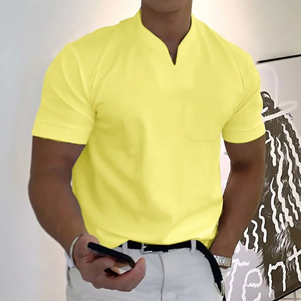 Jason - Camiseta business fitness para hombre, manga corta