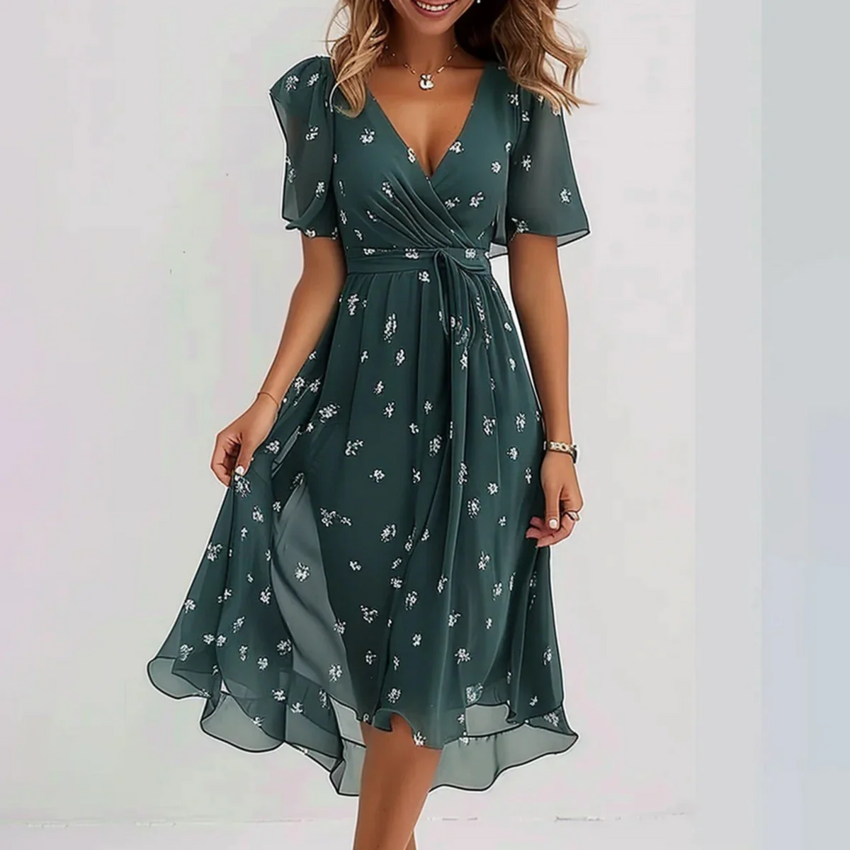 Connie – Elegante vestido envolvente para mujeres