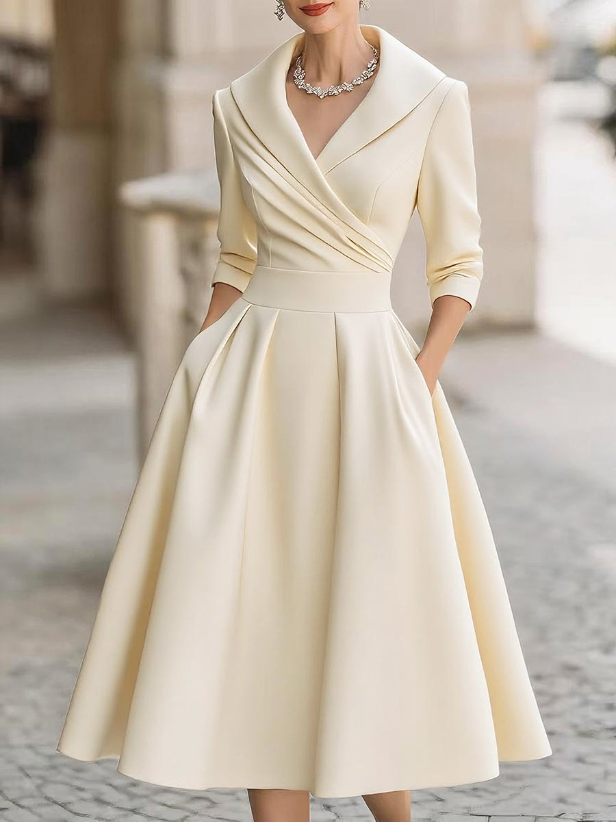 Eliana - Vestido midi con diseño envolvente