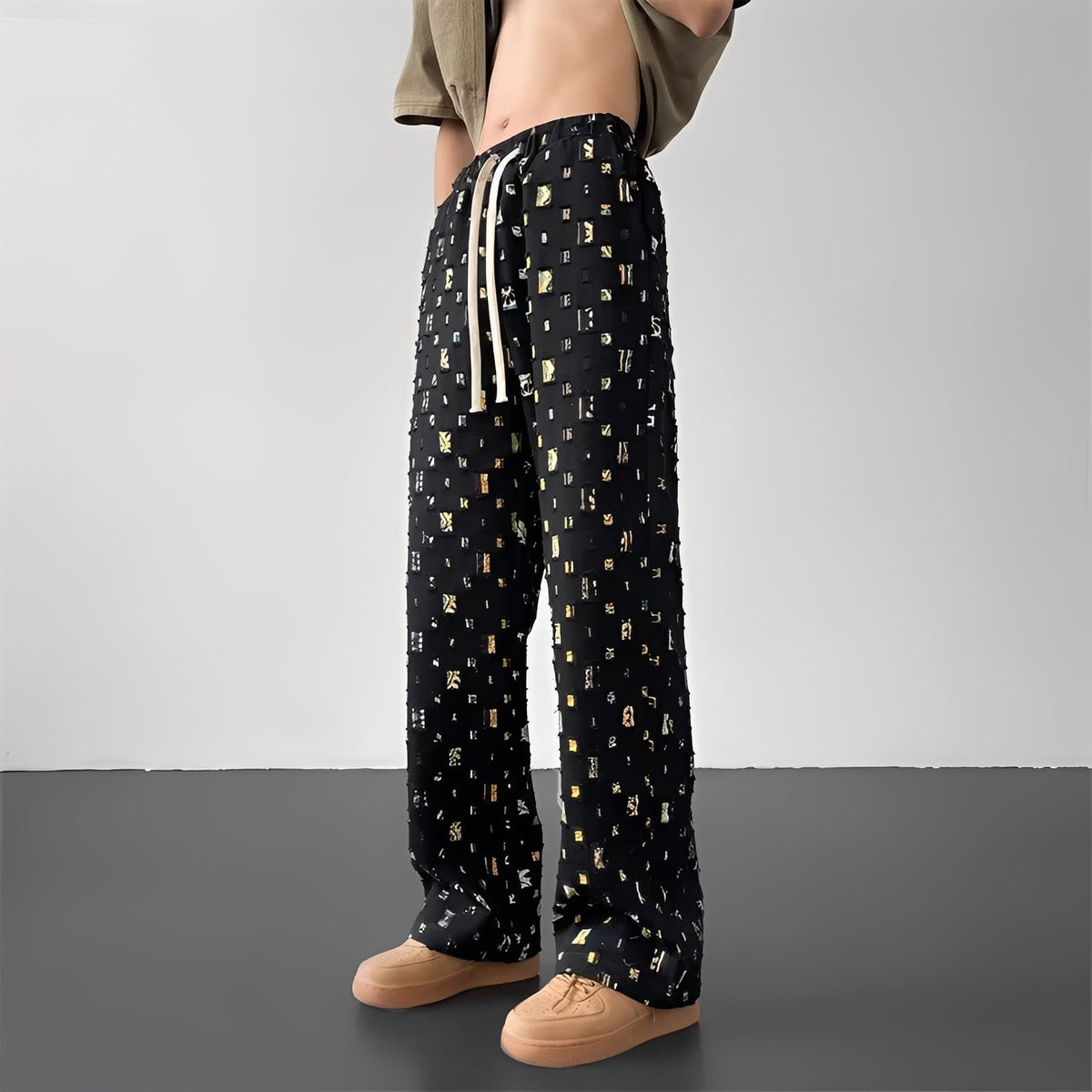 Tyrone - Pantalones de Corte Recto Elegantes