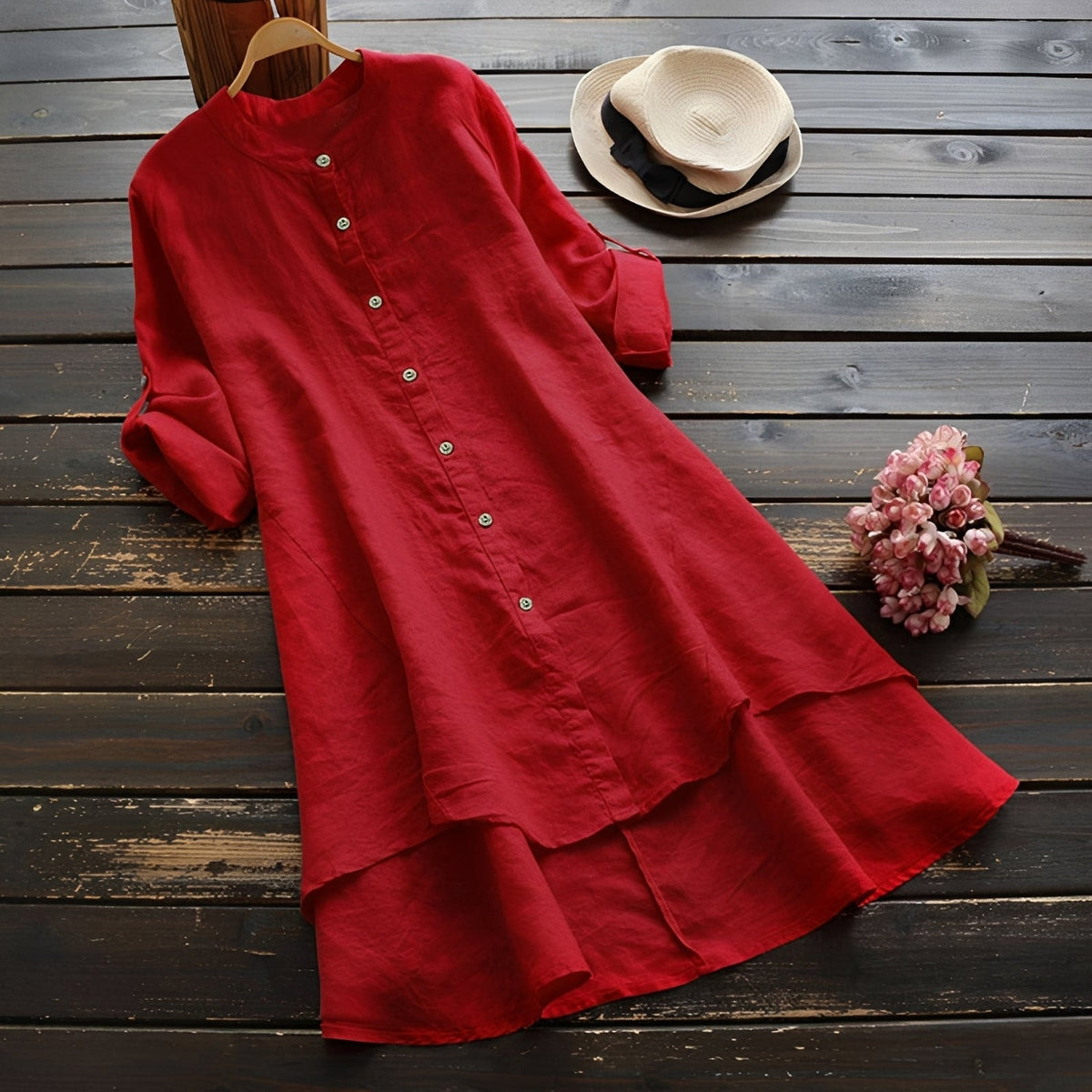 Mildred - Vestido Elegante con Botones