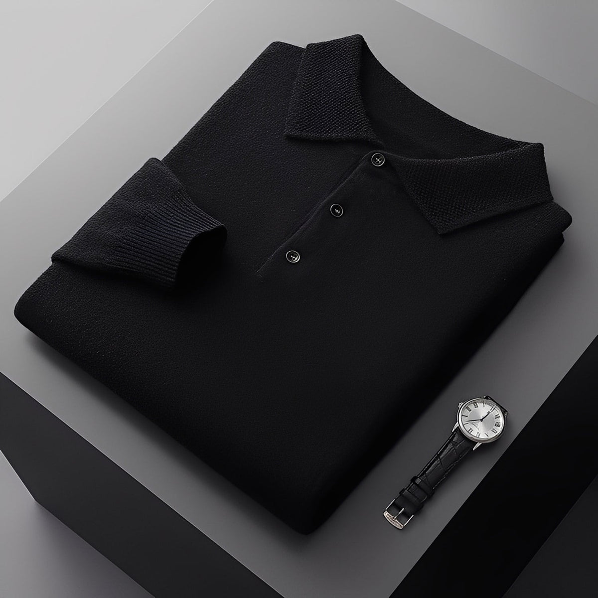 Romilly - Suéter polo elegante para hombre