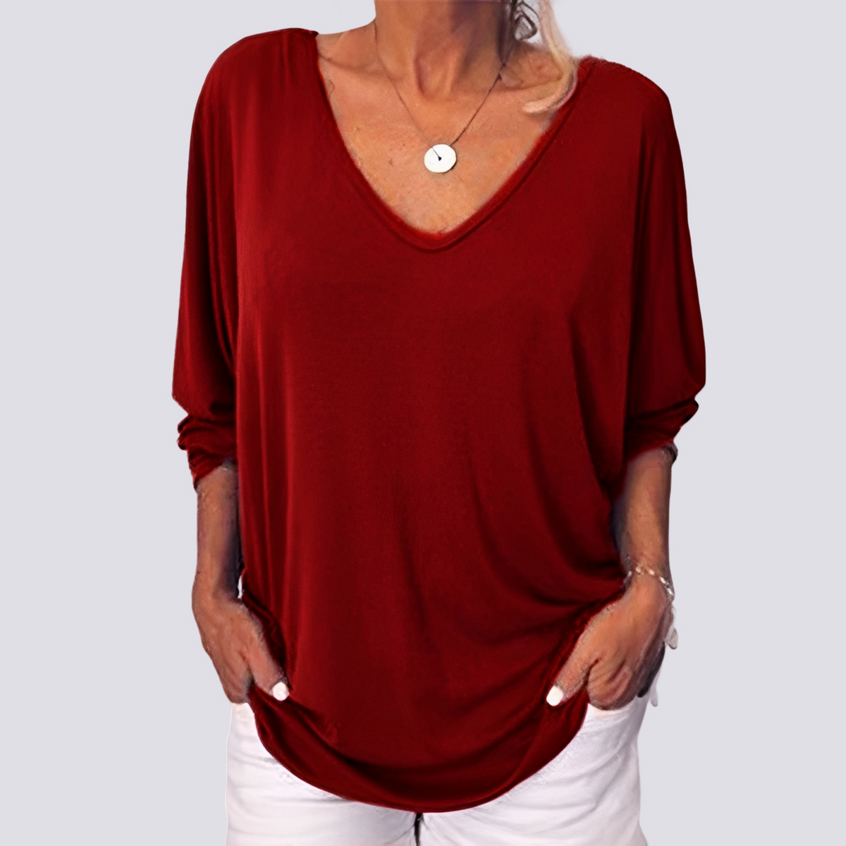 Bernice - Top Elegante con Espalda Abotonada