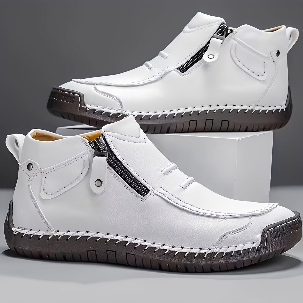 David - Botas con Cremallera con Estilo