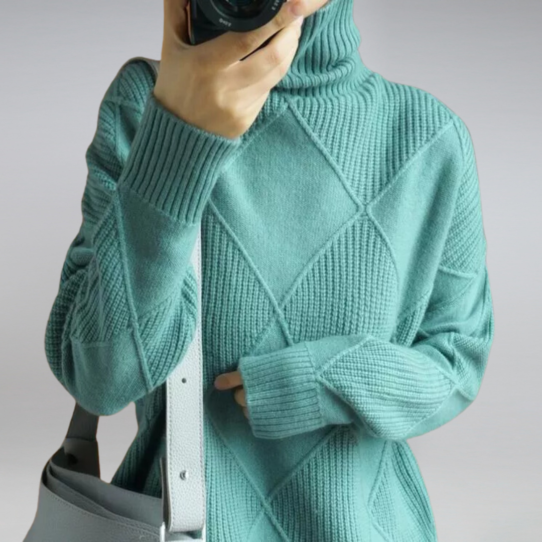 Camille - Suéter elegante de cuello alto