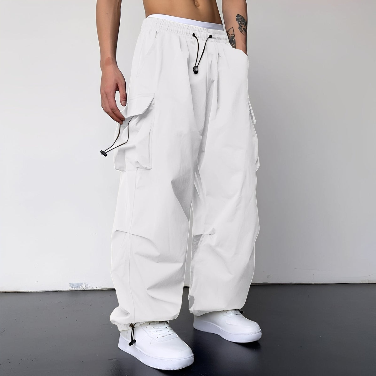 Kaleb - Pantalones cargo elegantes de ajuste suelto