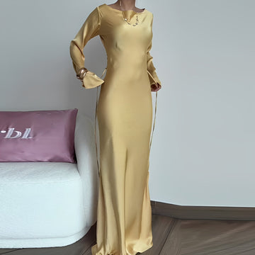 Anisa - Elegante vestido de manga larga para damas