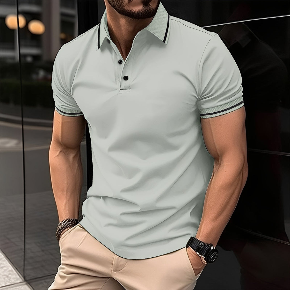 Frank - Camisa Polo con Solapa Elegante