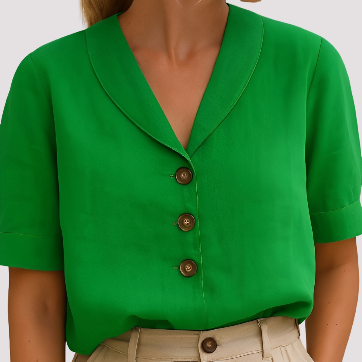 Mariyah - Blusa de Cuello en V