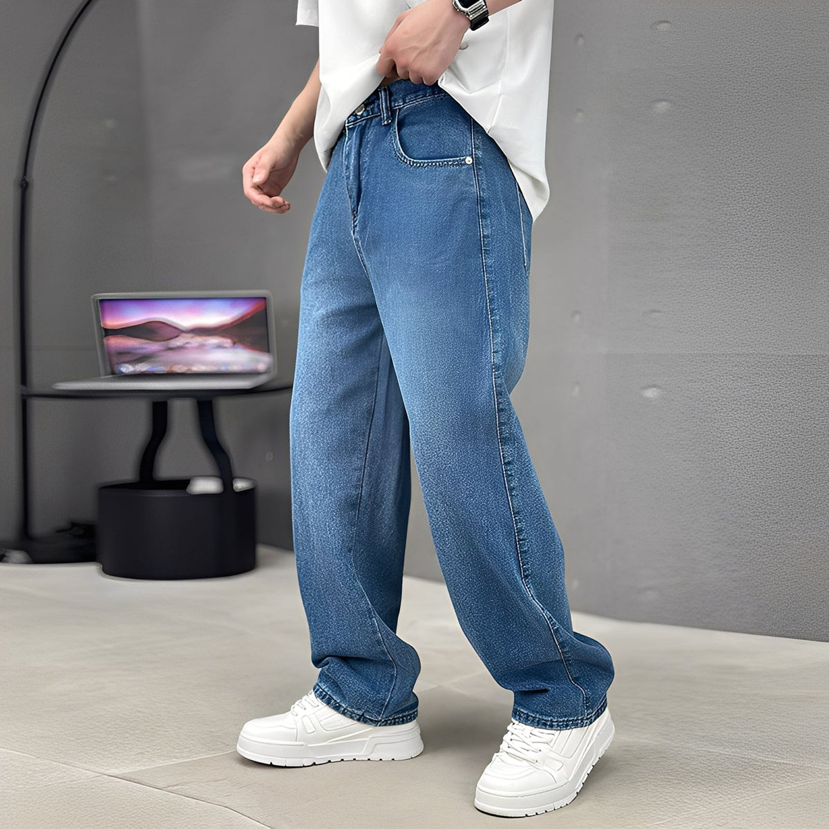 Wendell - Pantalones modernos de pierna ancha