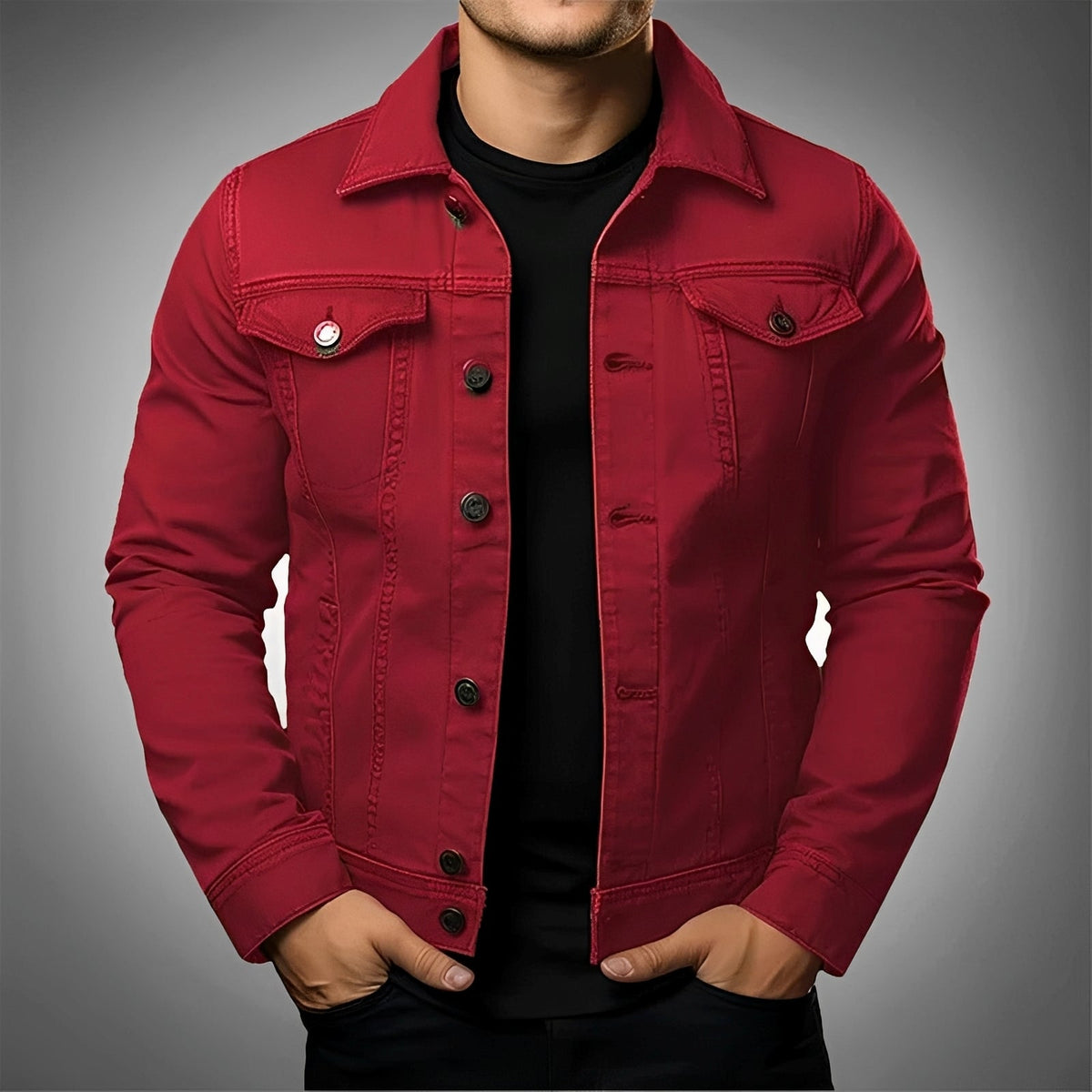 Leroy - Chaqueta vaquera elegante para hombres