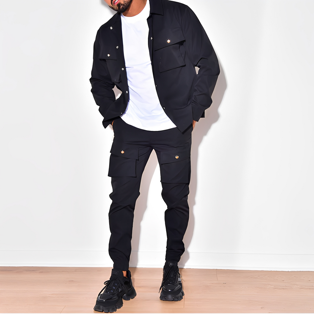 Arjay - Conjunto cargo dos piezas tendencia para hombre