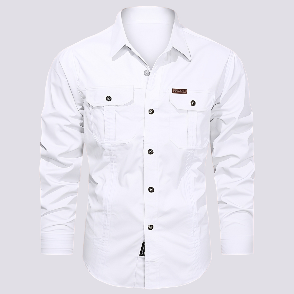 Franklin - Camisa Casual de Manga Larga