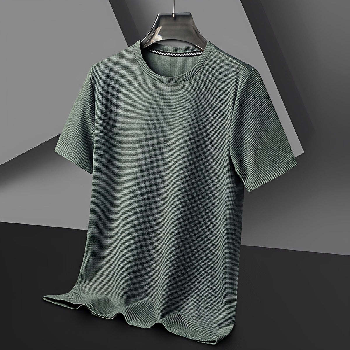 Jed - Camiseta de Waffle Casual