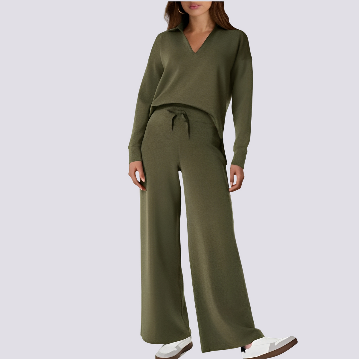 Tiana - Conjunto de ropa de descanso casual y cómodo para damas