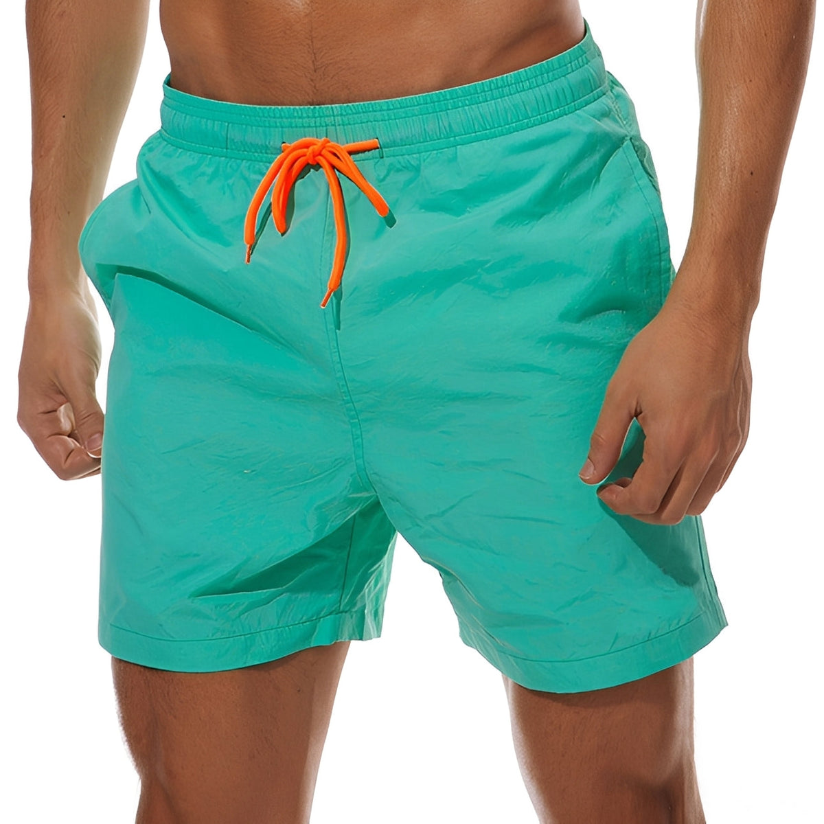 Aaron - Pantalones cortos de baño casuales, de secado rápido para hombres
