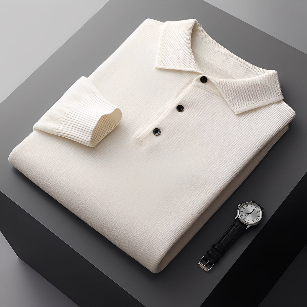 Romilly - Suéter polo elegante para hombre
