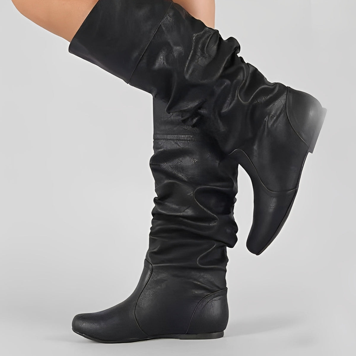 Lucia - Botas Planas Sin Cordones