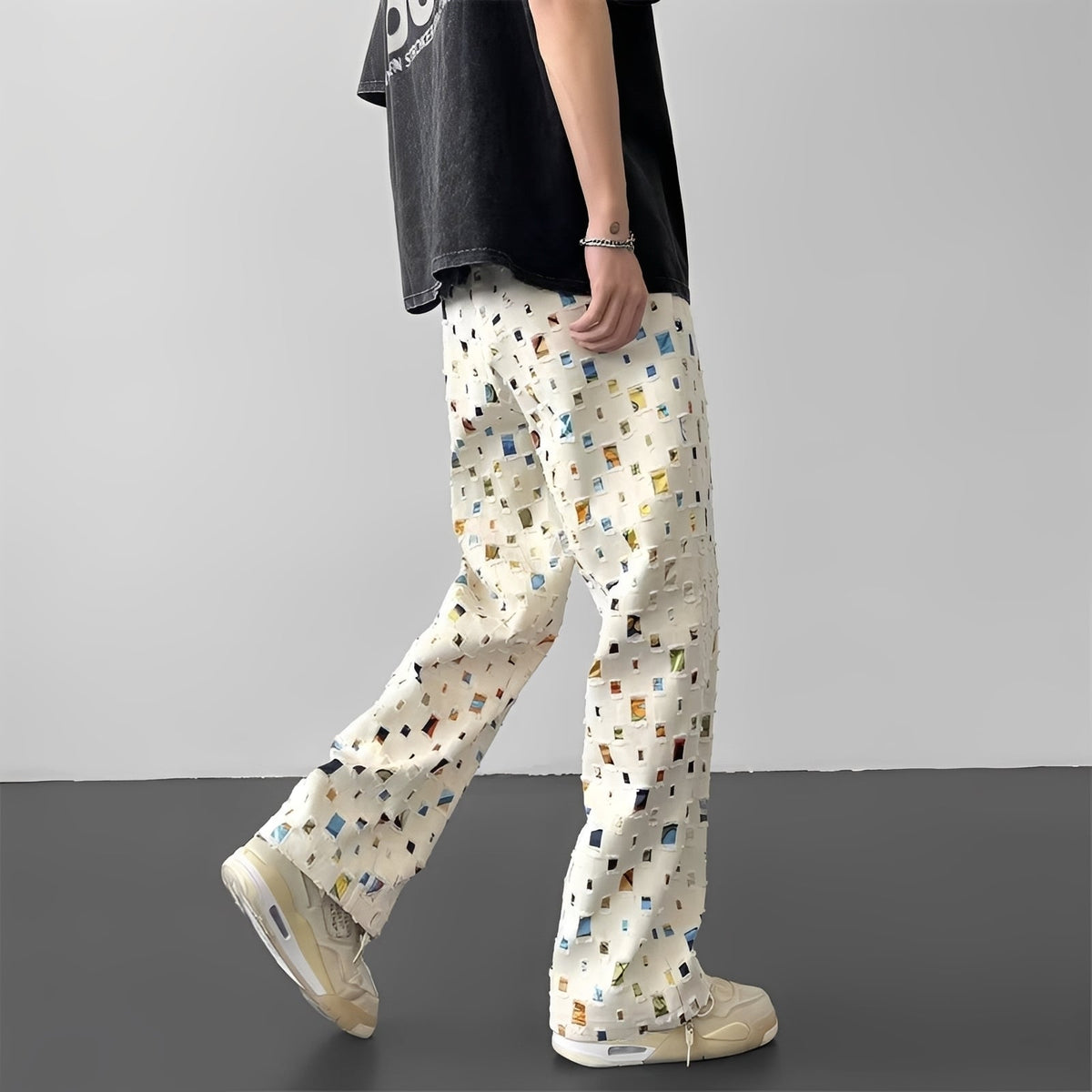Tyrone - Pantalones de Corte Recto Elegantes