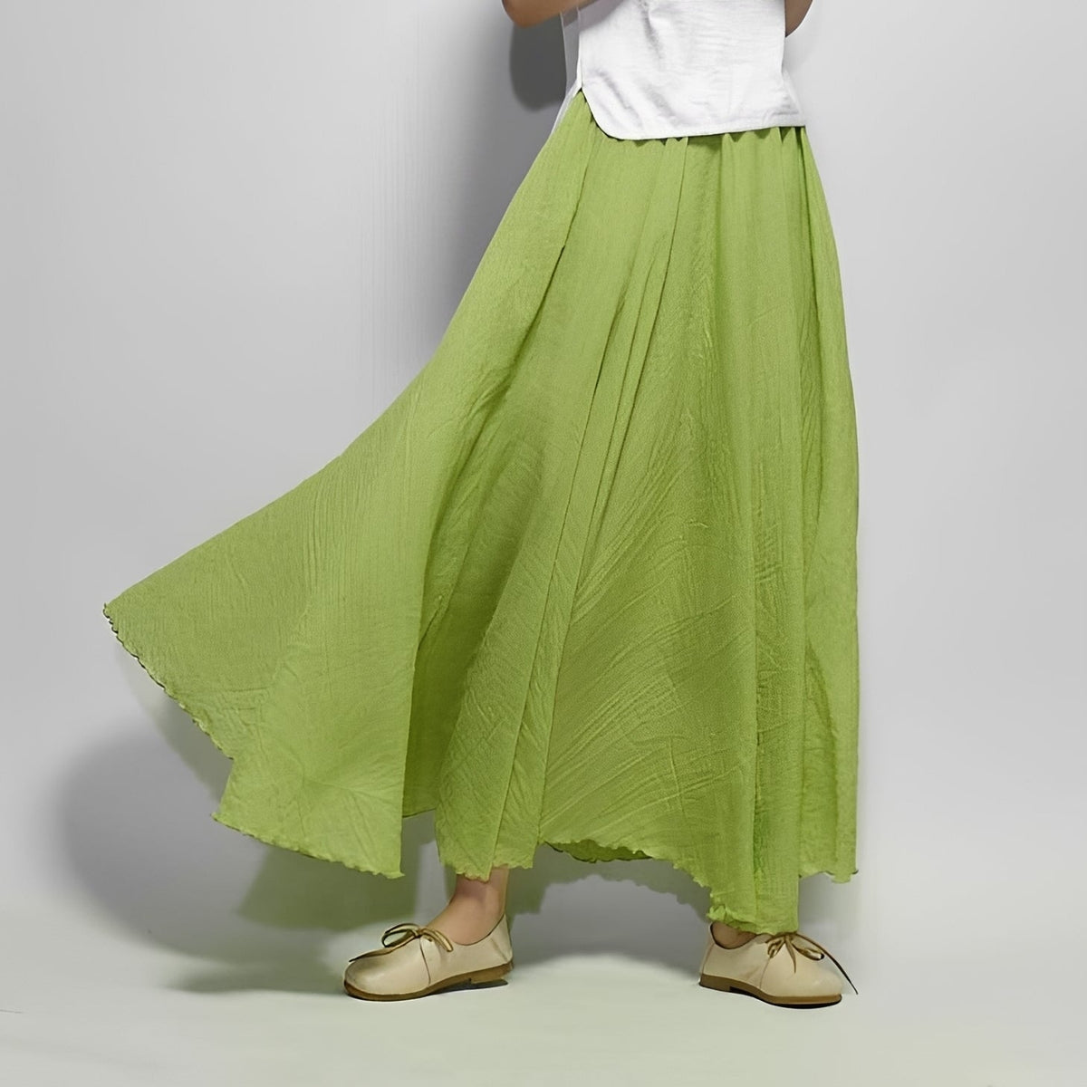 Alina - Falda Maxi Bohemia Fluyente