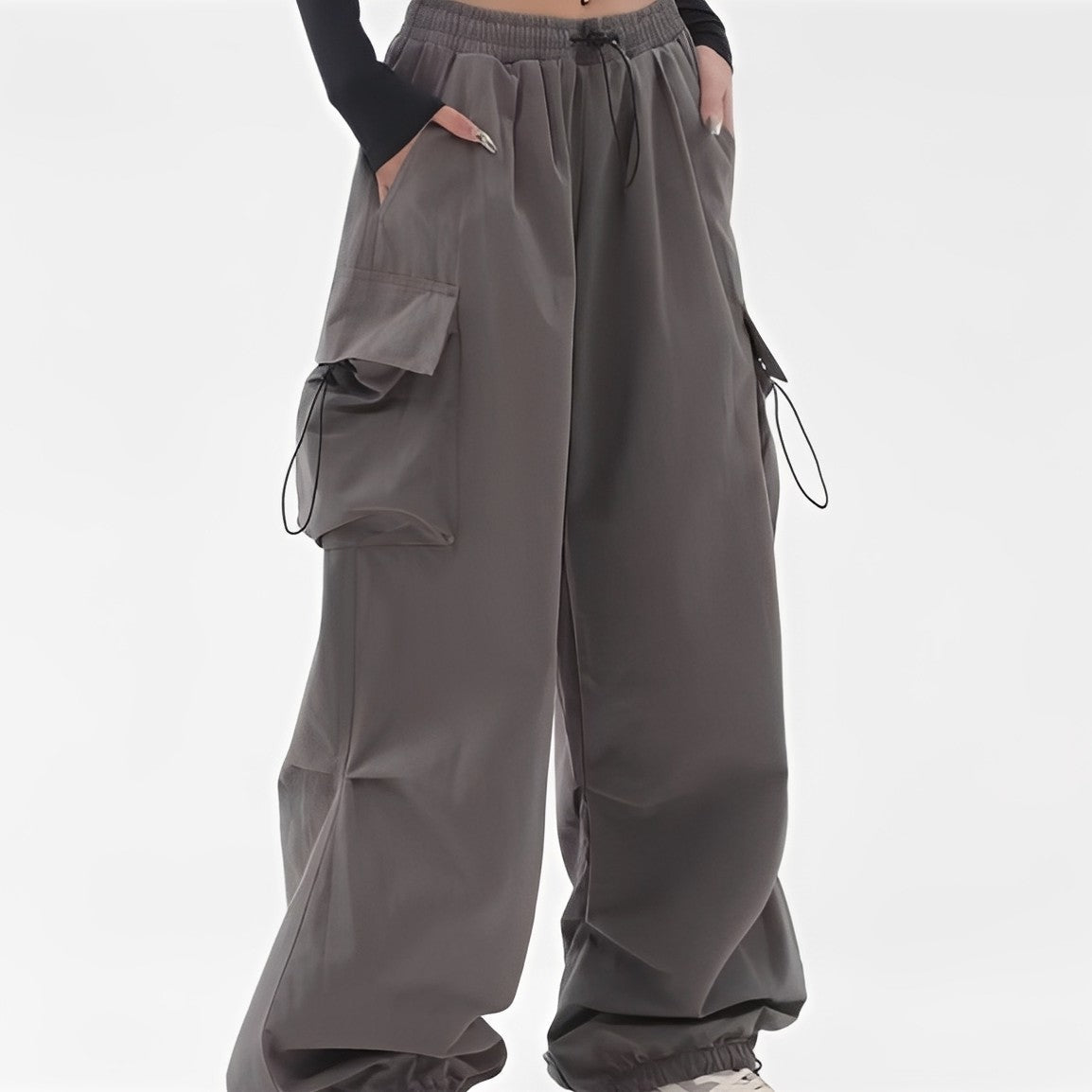 Leonie - Pantalones Cargo de Pierna Ancha