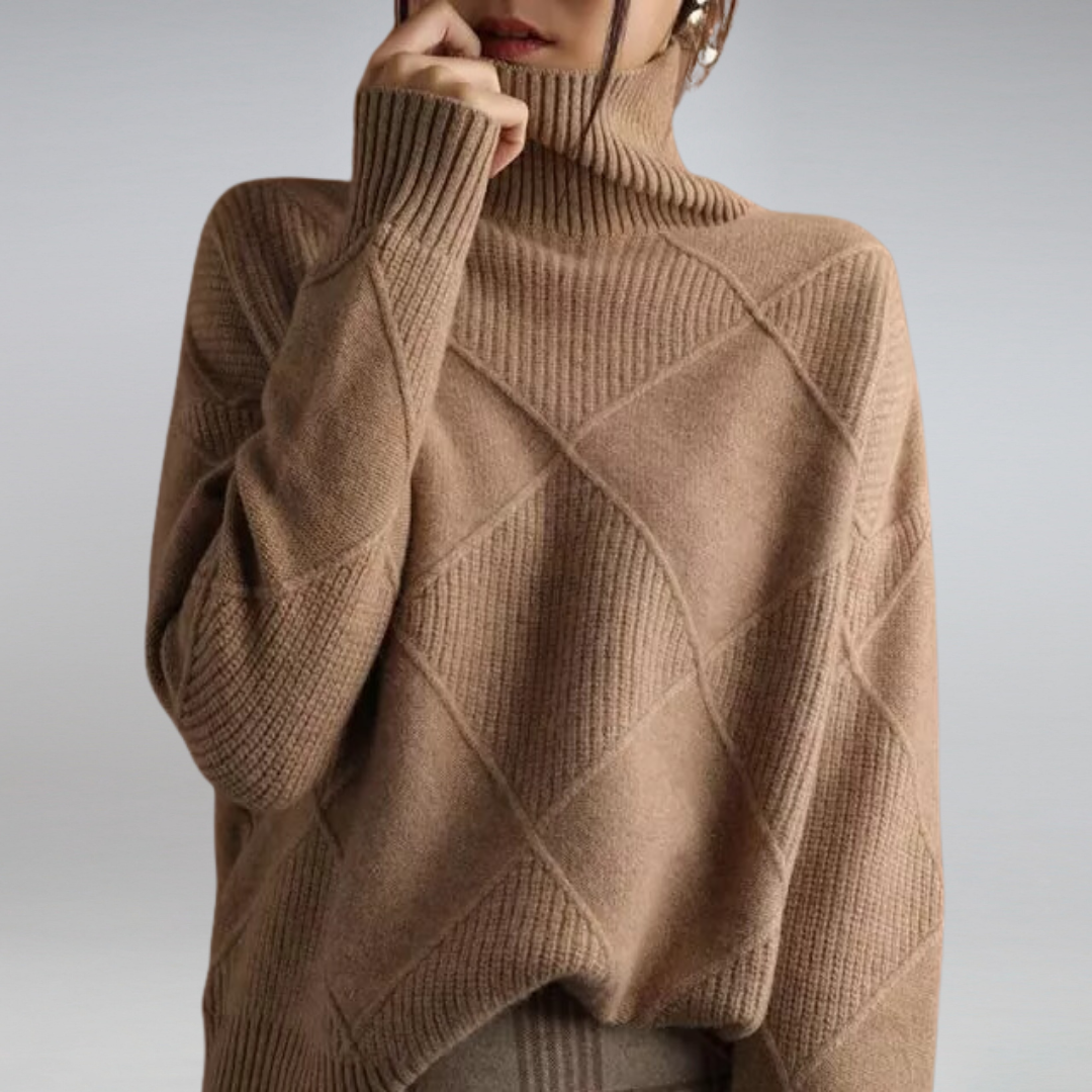 Camille - Suéter elegante de cuello alto