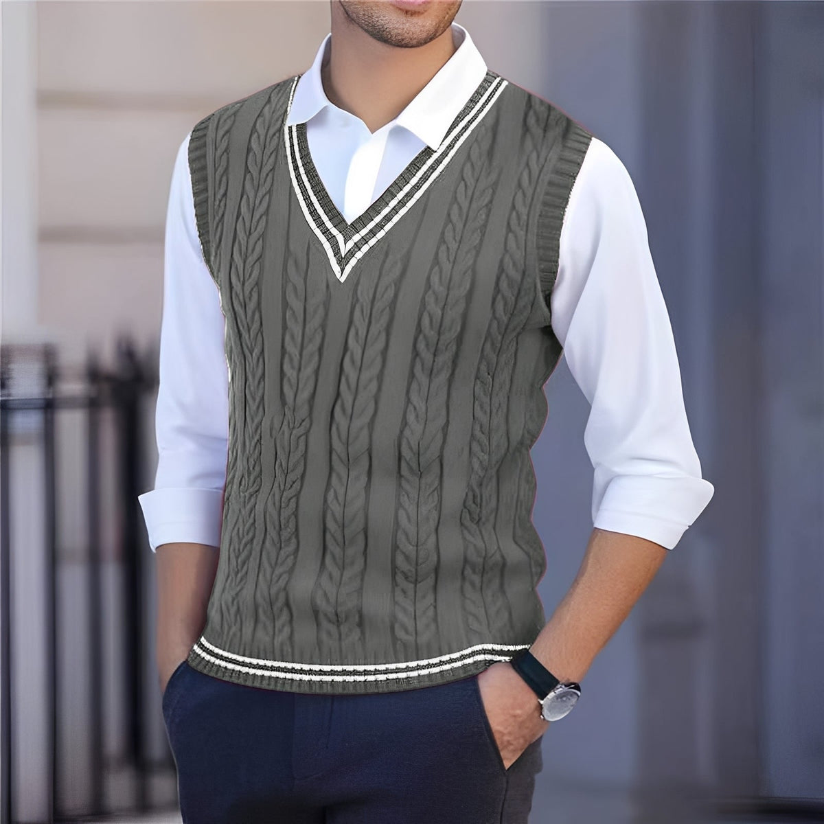Bobbie - Chaleco con Cuello en V Estiloso
