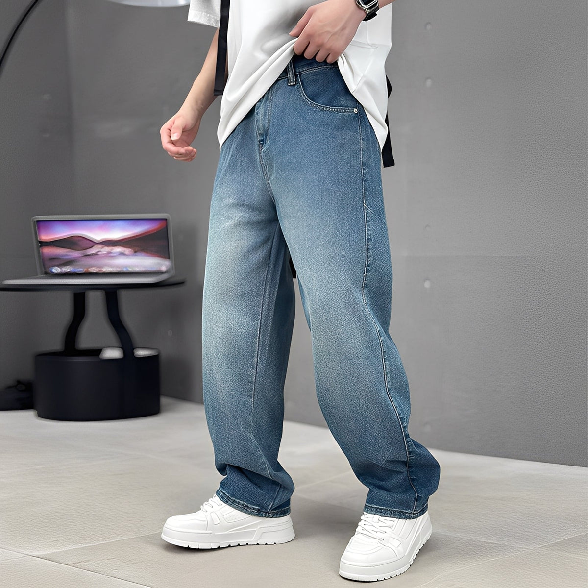 Wendell - Pantalones modernos de pierna ancha