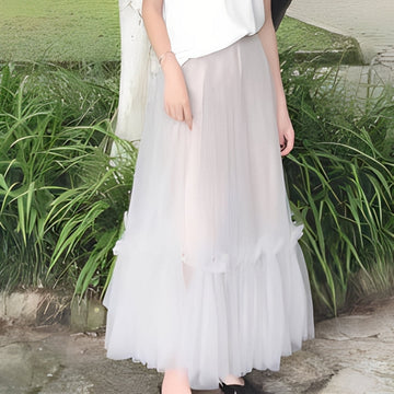 Madeline - Elegante falda con volantes para damas