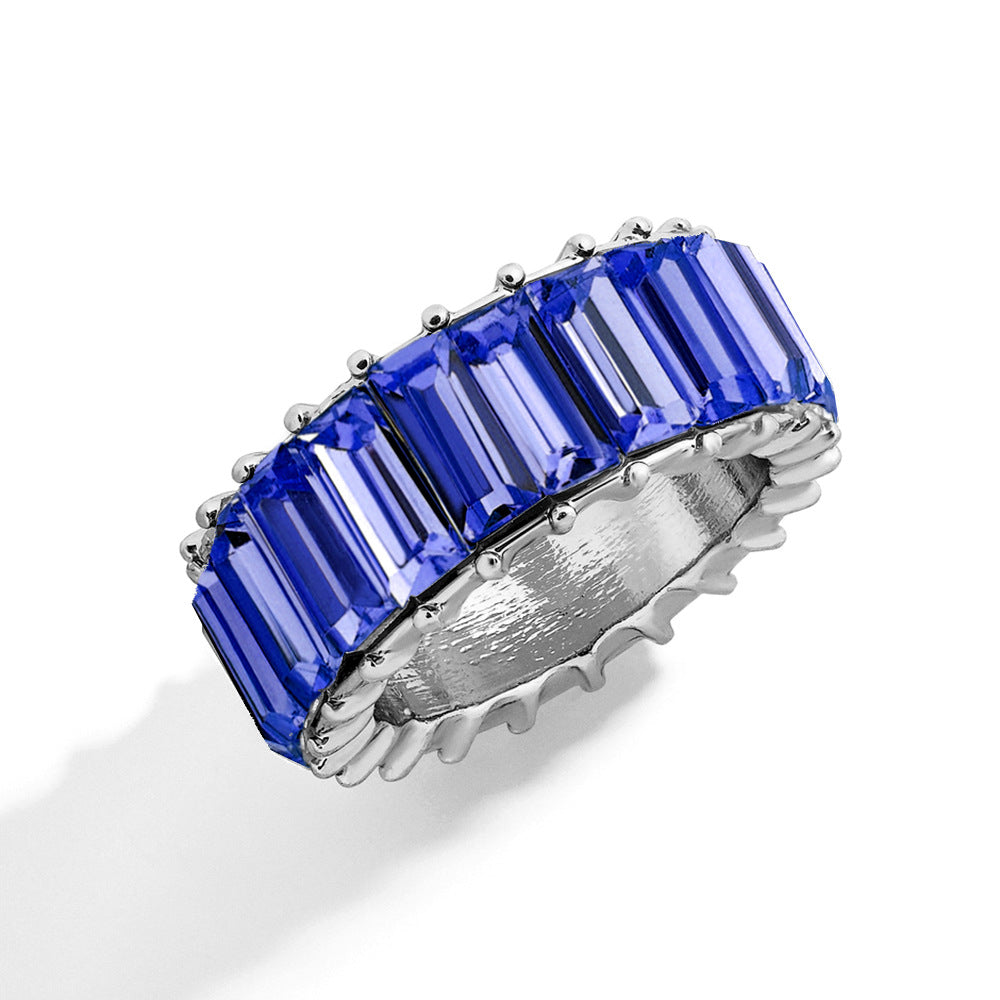 Naya – Anillo geométrico contemporáneo de aleación colorida
