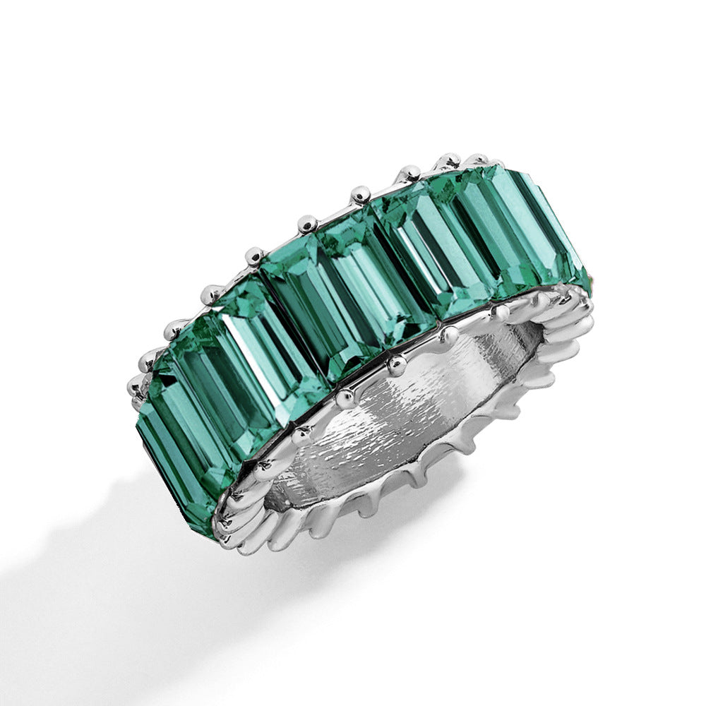 Naya – Anillo geométrico contemporáneo de aleación colorida