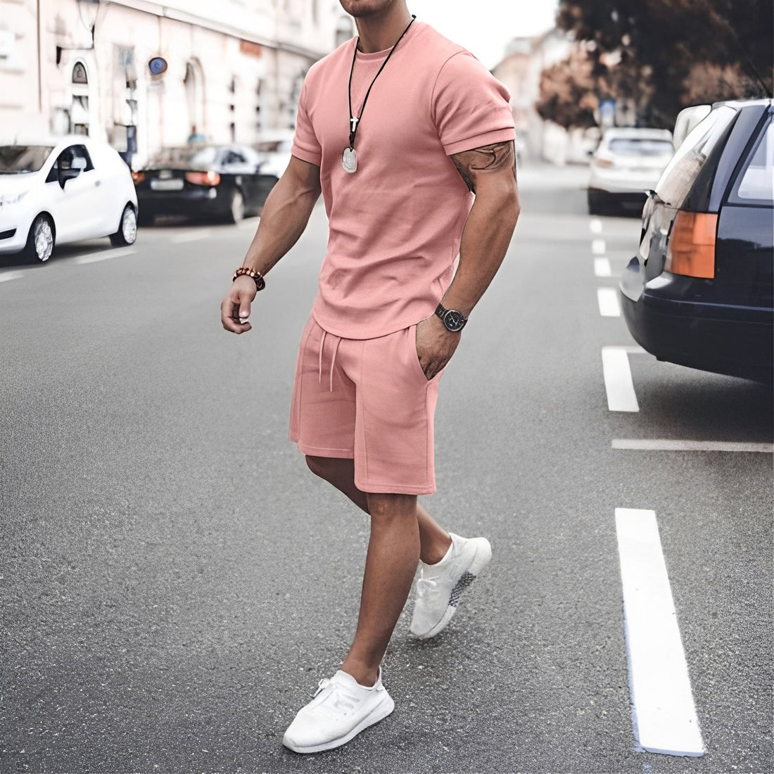 Stevie - Conjunto de Dos Piezas Hombre - para Ropa de Ocio Casual
