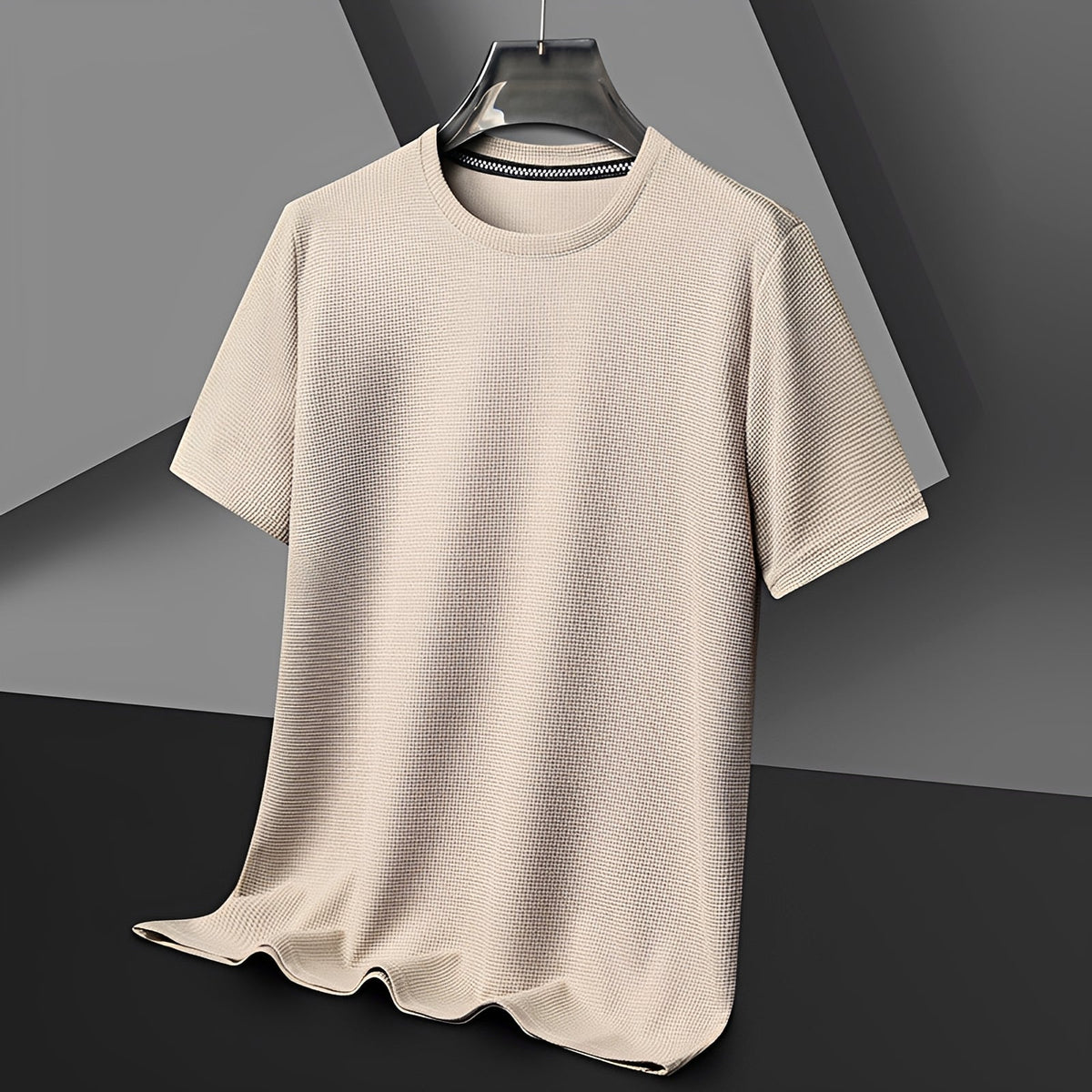 Jed - Camiseta de Waffle Casual