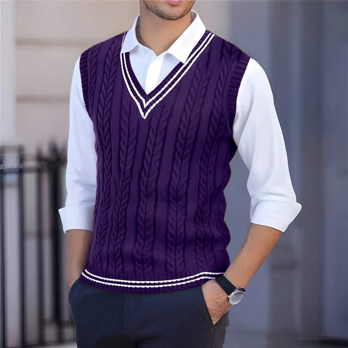 Bobbie - Chaleco con Cuello en V Estiloso