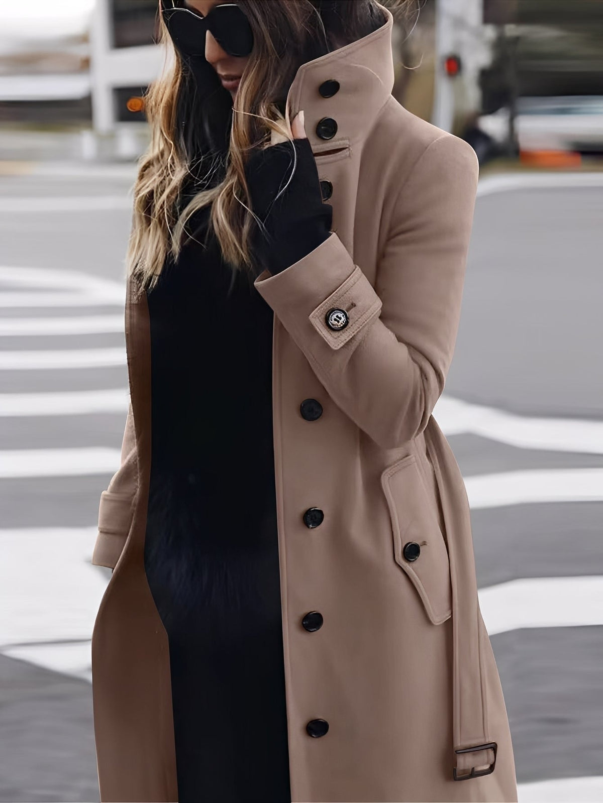 Mikaela - Abrigo de lana elegante y ajustado para mujeres