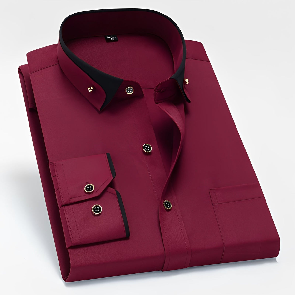 Glindel - Camisa clásica de manga larga para hombre