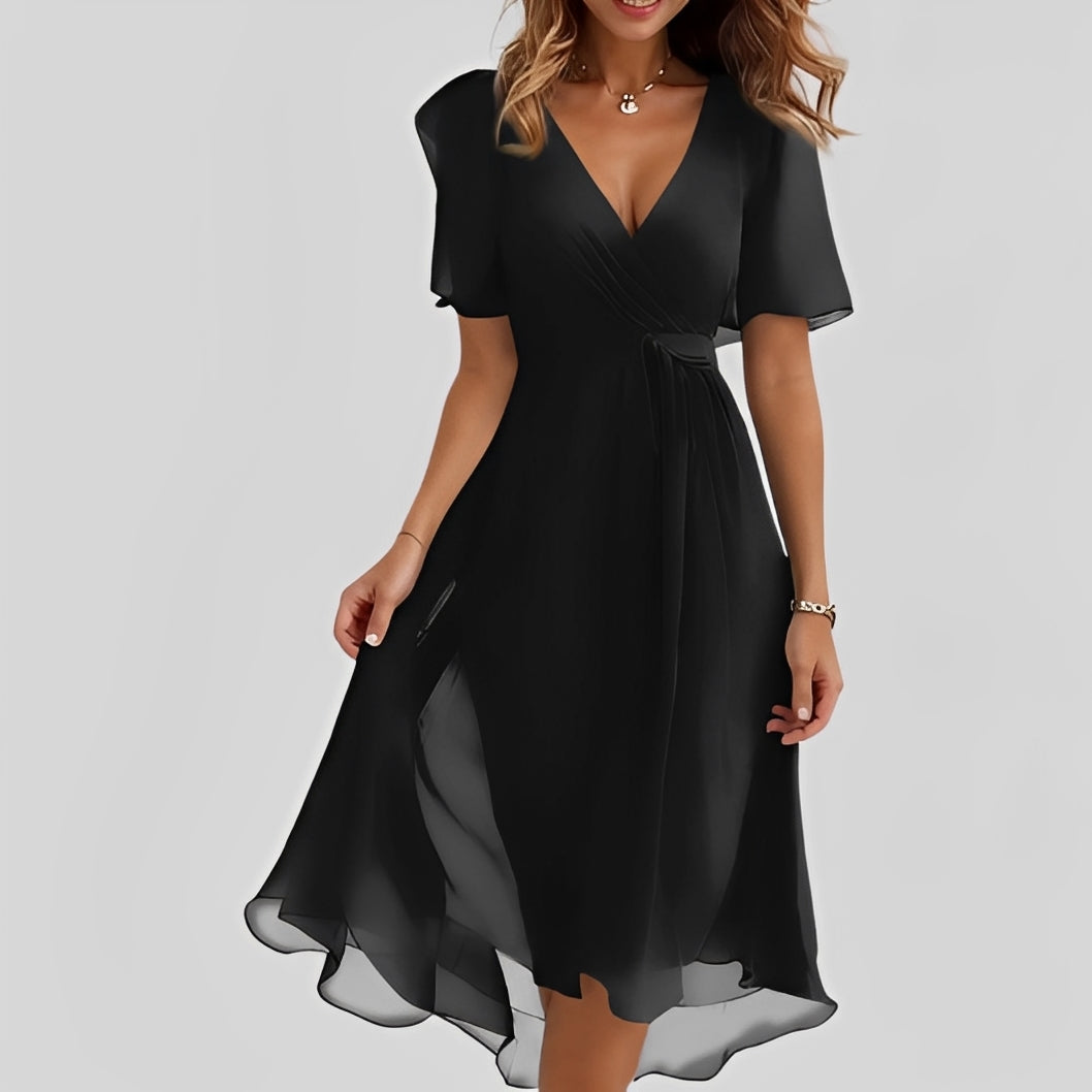 Emelia - Vestido de Chifón Floral