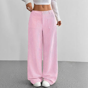 Isabelle - Pantalones de Pana de Tiro Alto