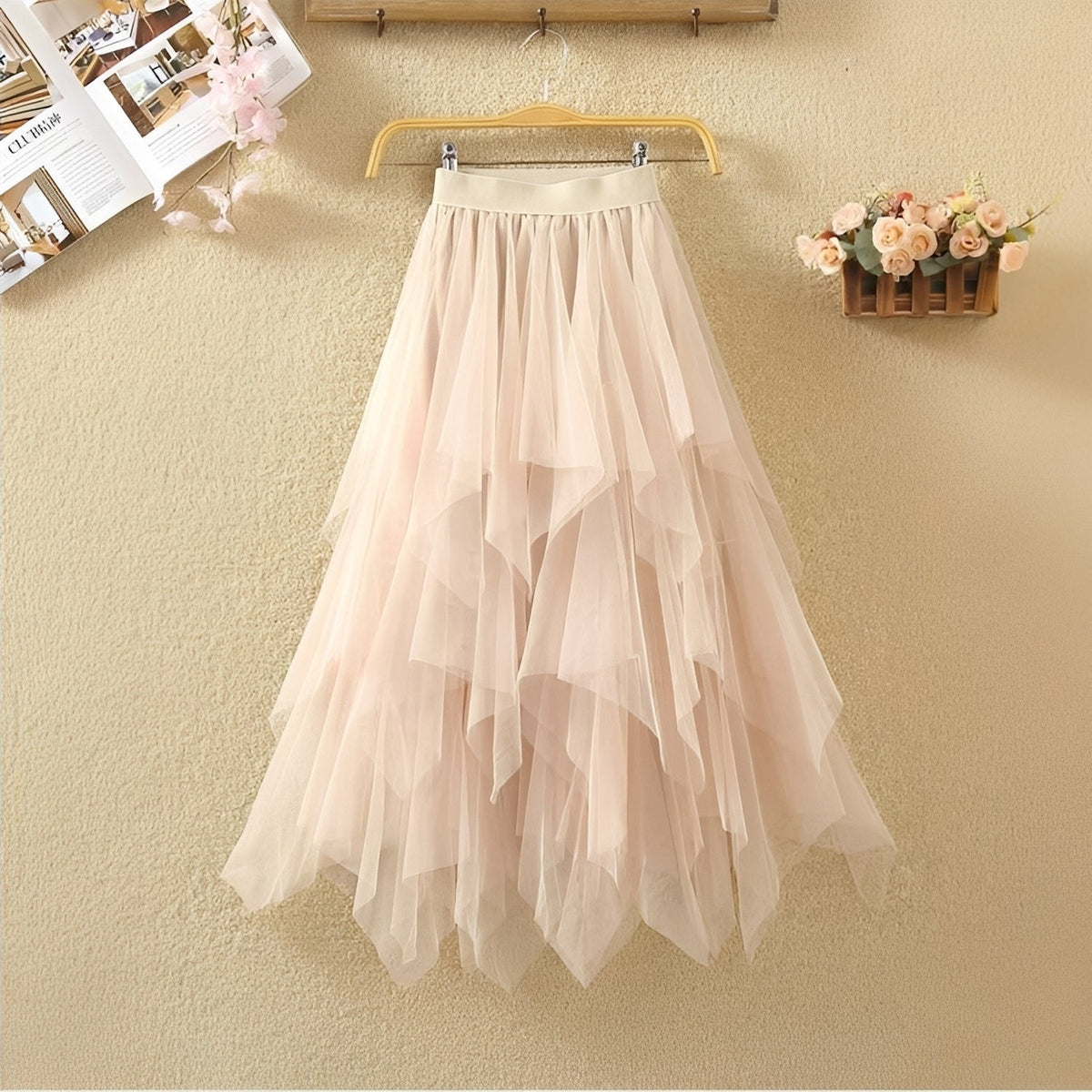 Rosie - Elegante falda asimétrica para damas