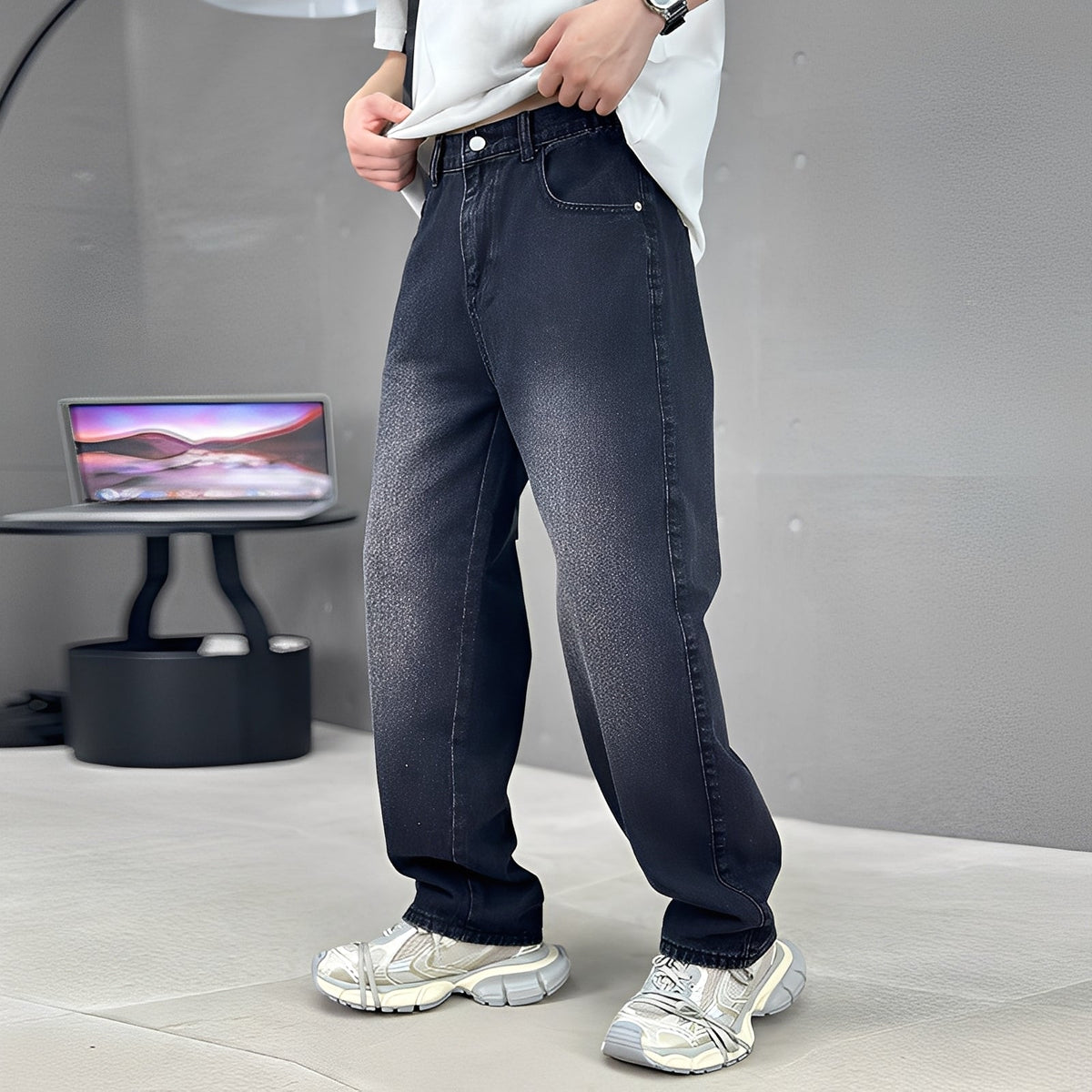 Wendell - Pantalones modernos de pierna ancha