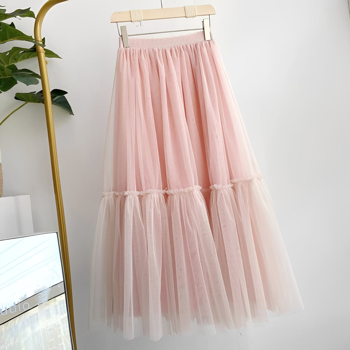 Madeline - Elegante falda con volantes para damas