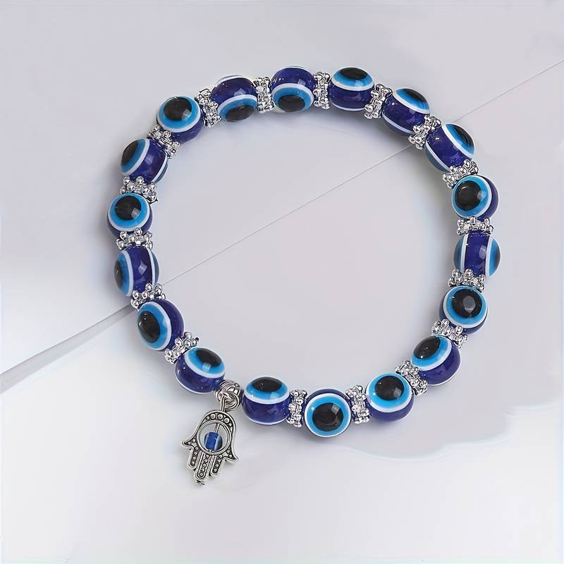 Pulsera de Tobillo Estilo Oceánico con Ojo Maligno - Karma y Suerte