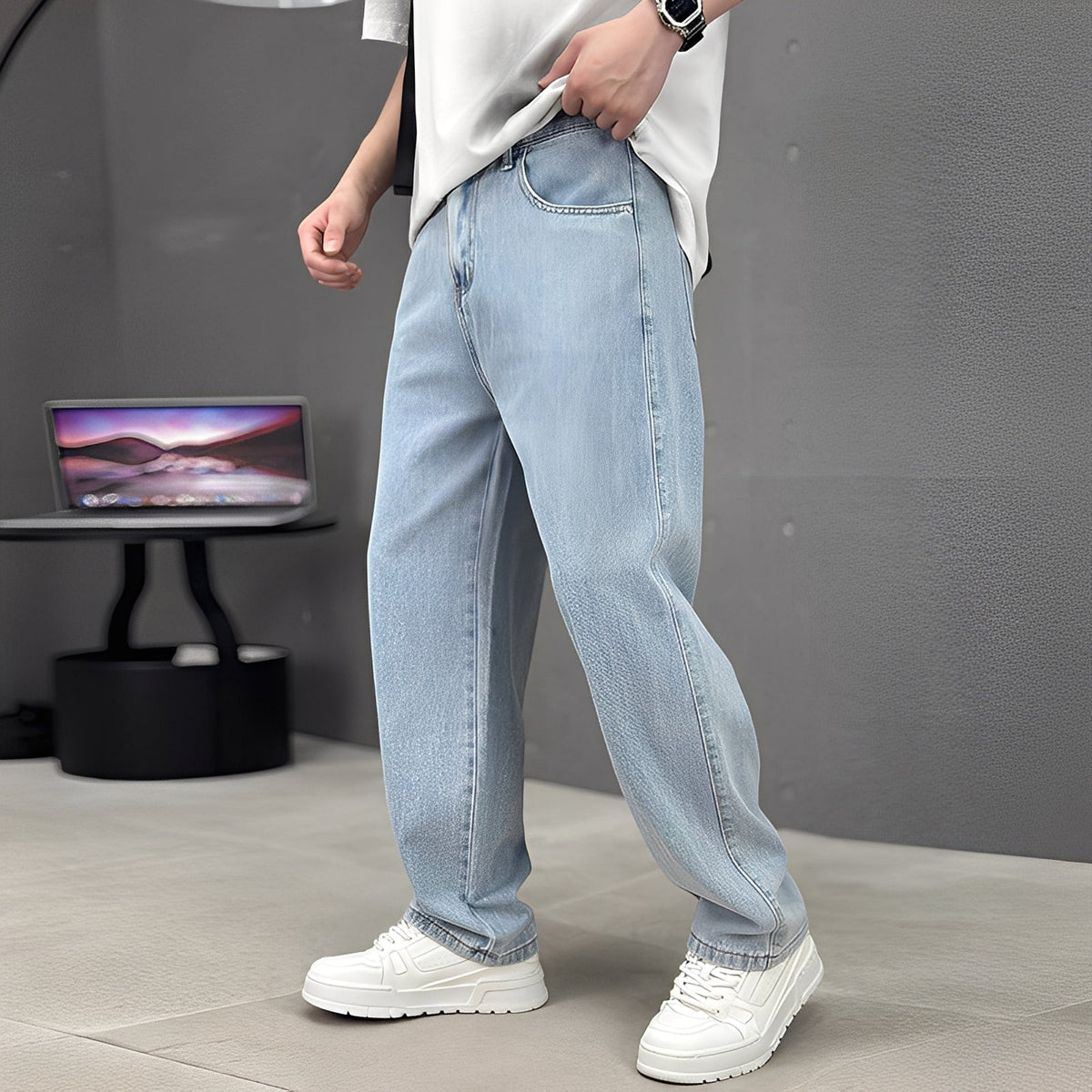 Wendell - Pantalones modernos de pierna ancha