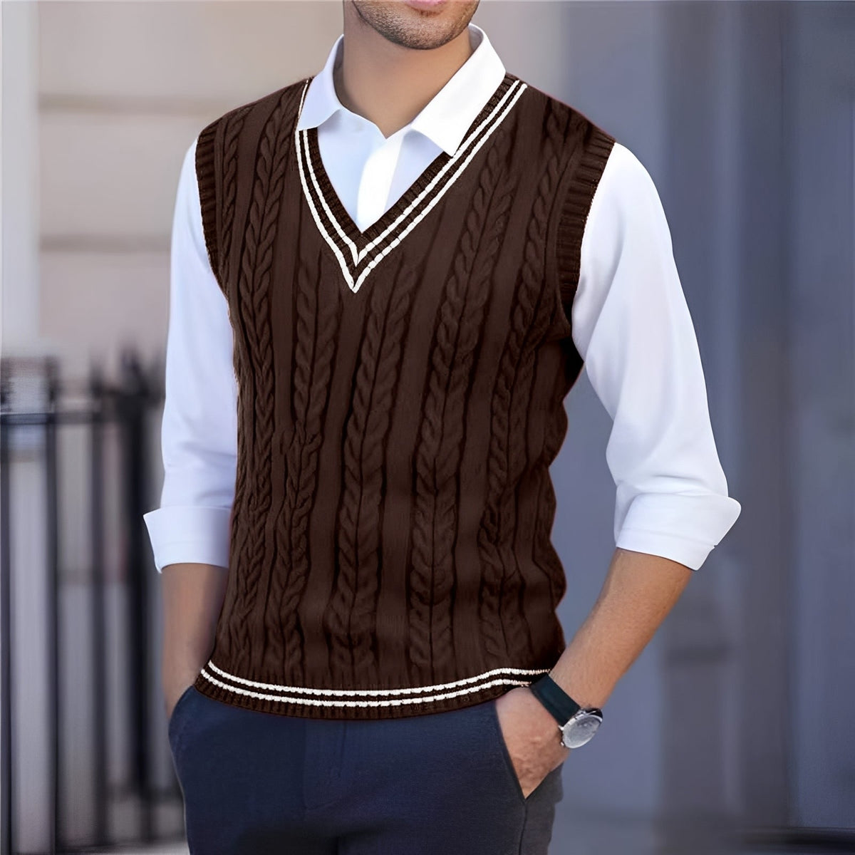 Bobbie - Chaleco con Cuello en V Estiloso