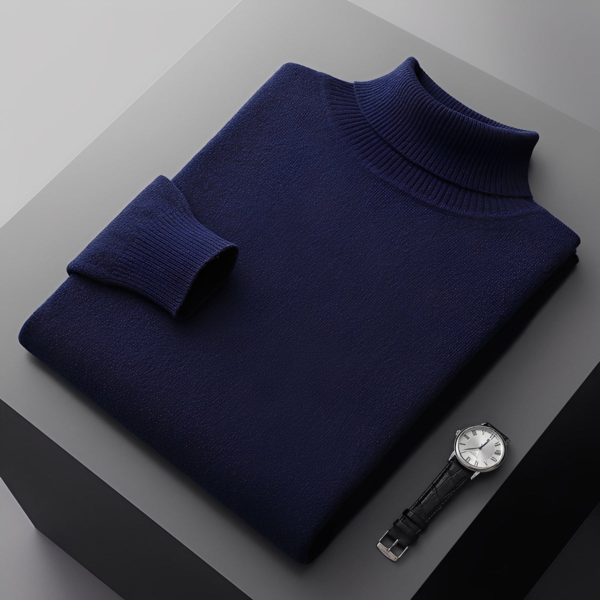 Osborn - Jersey de cuello alto sofisticado y suave