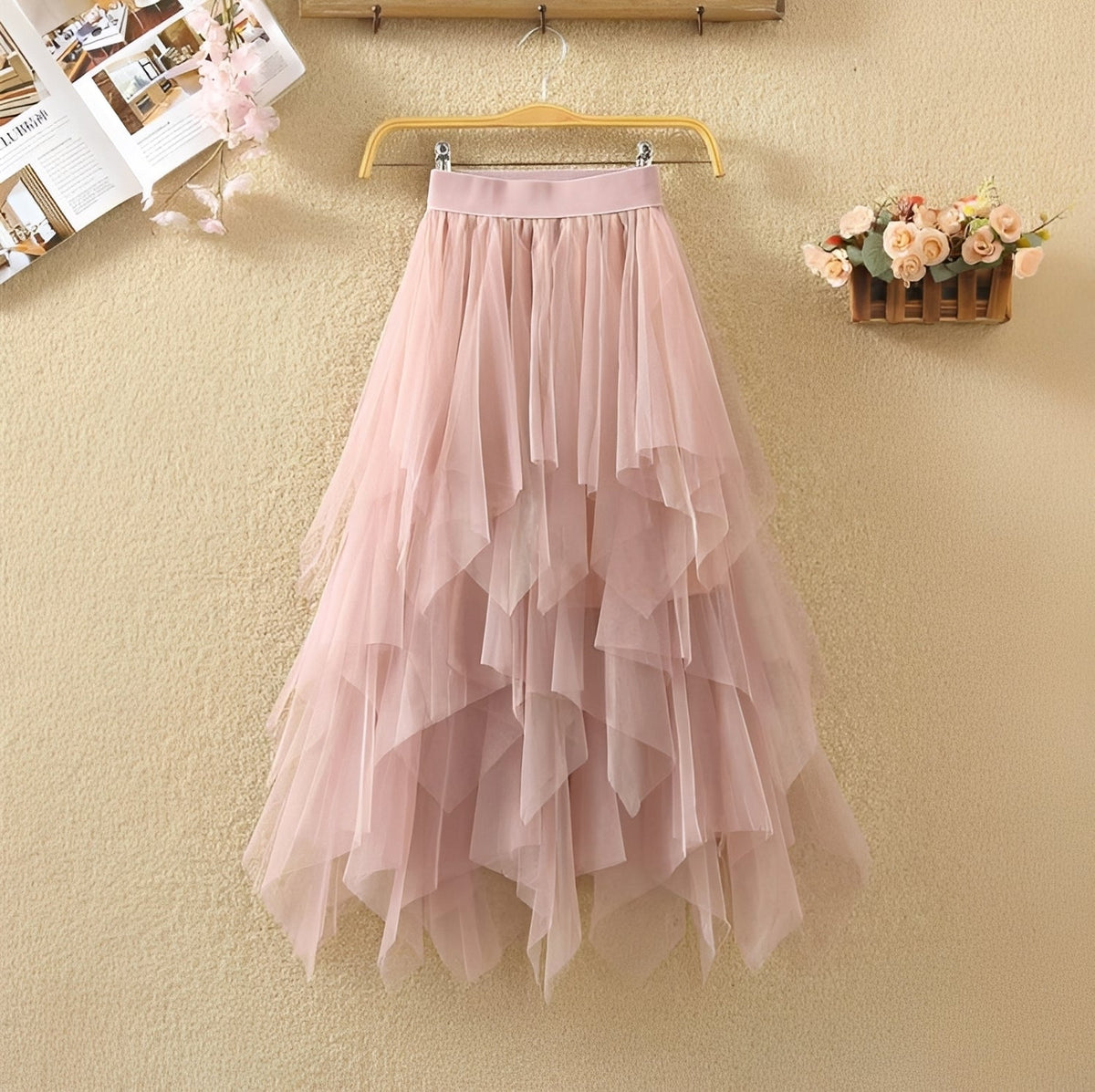Rosie - Elegante falda asimétrica para damas