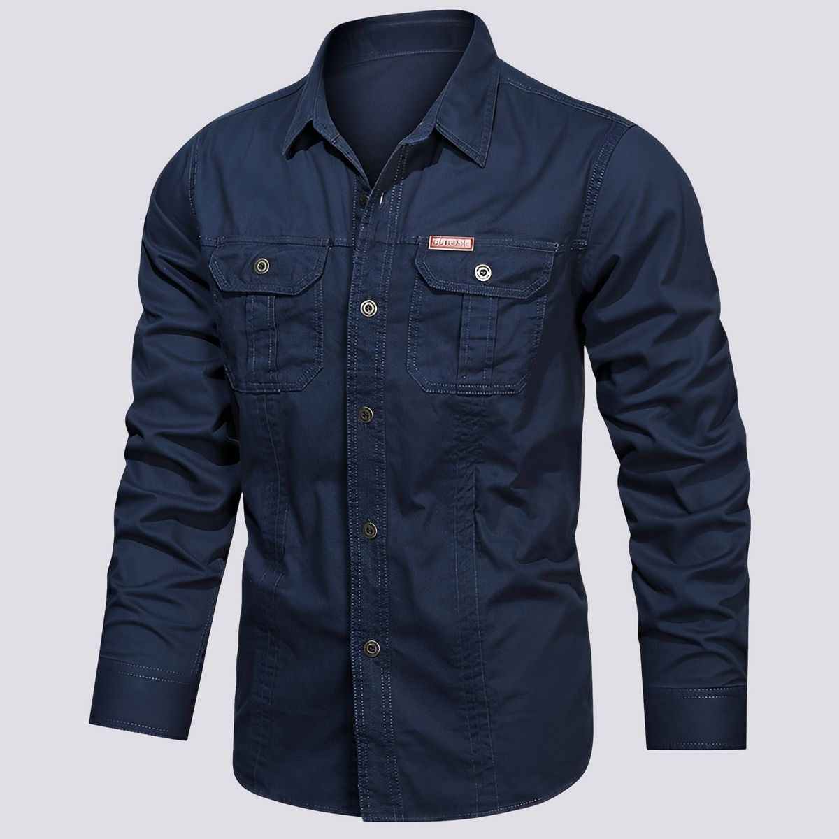 Franklin - Camisa Casual de Manga Larga