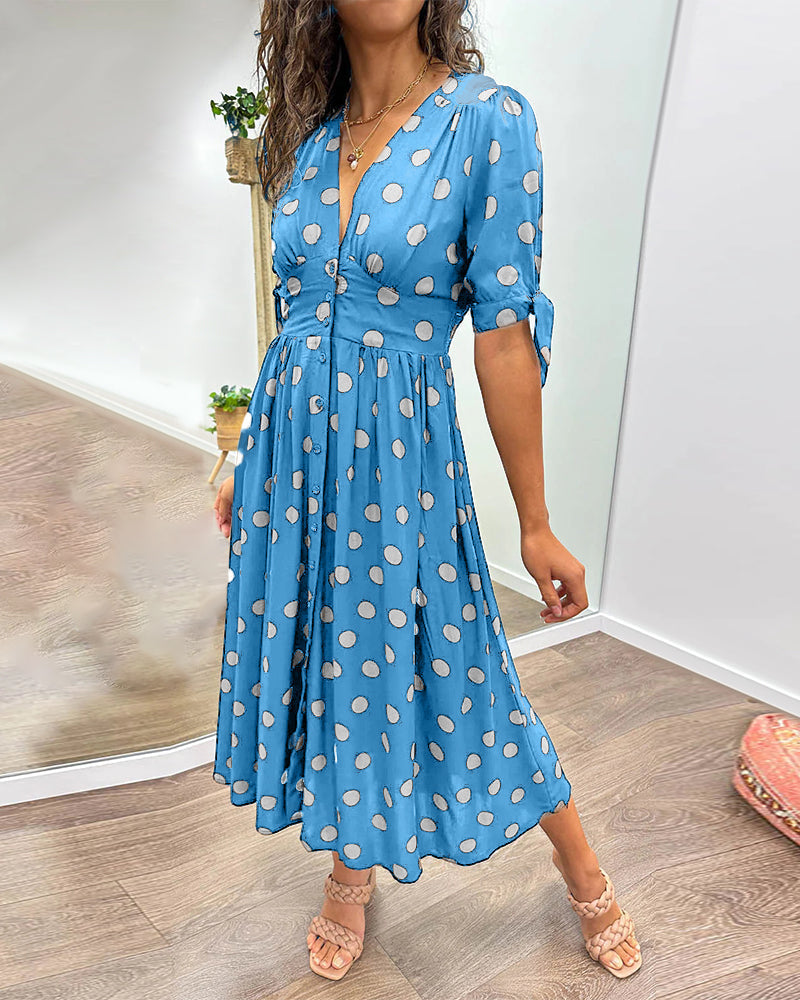 Penelope - Vestido midi de dama con puntos