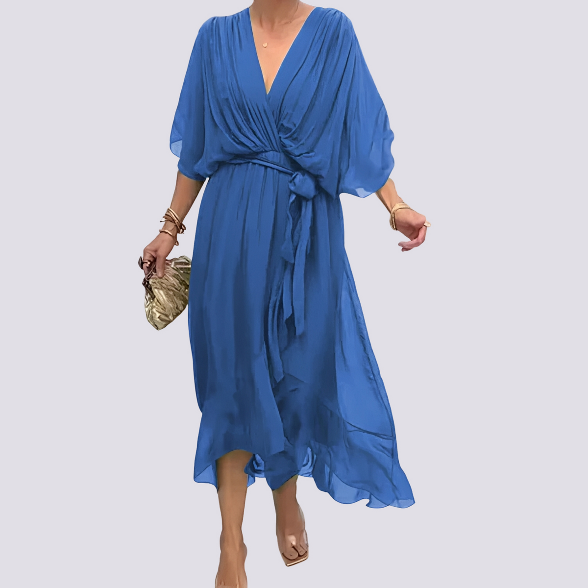 Jane - Vestido Irregular con Cuello en V